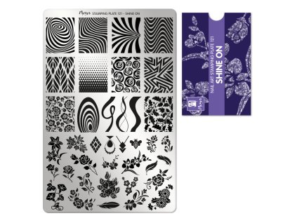 Moyra Stamping Platňa na pečiatkovanie č. 121 Shine On