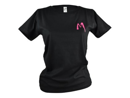 Moyra tričko Basic - Magenta on black L