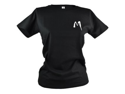 Moyra tričko Basic - White on black XXL