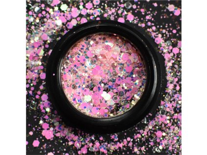 Moyra Holo Glitter Mix - 24 Chameleon Baby Pink