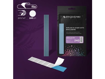 Náhradný brúsny papier STALEKS Exclusive rovný zrnitosť 240 50ks