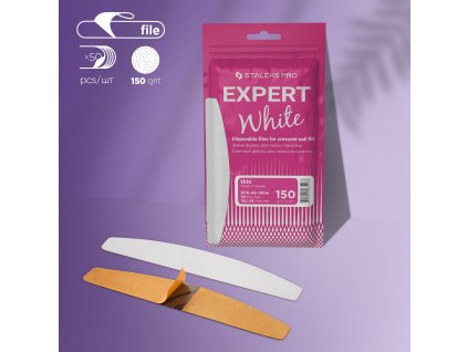 Staleks Expert jednorázové pilníky DFE-42-150 biele