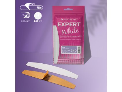 Staleks Expert jednorázové pilníky DFE-42-240 biele