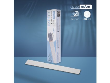 Staleks Expert papmAm jednorázové pilníky 50ks DFCE-22-240 biele