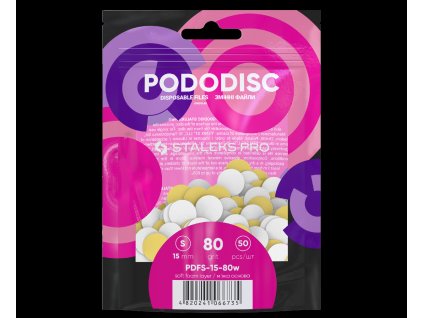 Staleks Brúsne papiere Pododisc 15mm PDFS-15-80 biele