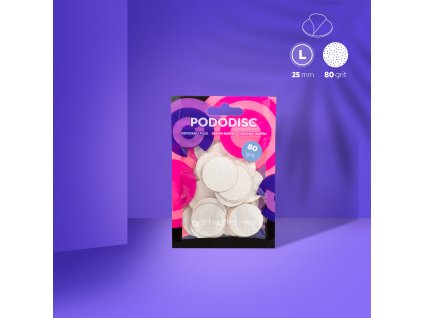 Staleks Pro Brúsne papiere Pododisc L PDF-25-80 biele