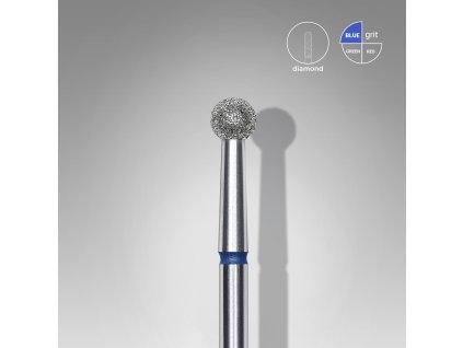 Staleks Diamantový brúsny nadstavec - “ball” blue 3,5mm - FA01B035