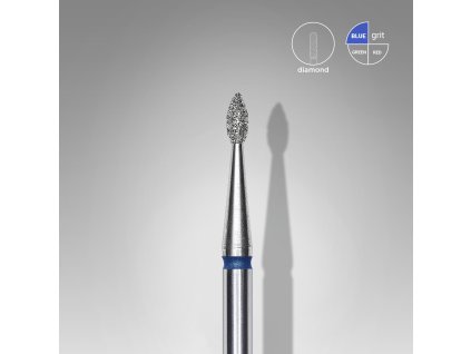 Staleks Diamantový brúsny nadstavec - “drop” blue 1,6mm/4mm - FA40B016/4