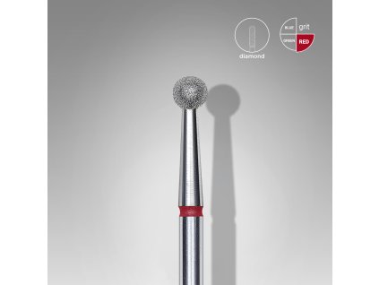 Staleks Diamantový brúsny nadstavec - “ball” red 3,5 - FA01R035