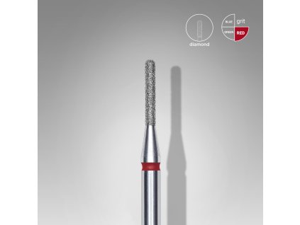 Staleks Diamantový brúsny nadstavec zaoblený - “cylinder” red - FA30R014/8