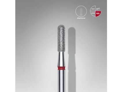 Staleks Diamantový brúsny nadstavec zaoblený - “cylinder” red - FA30R023/8
