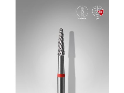 Staleks Karbidový brúsny nadstavec - “cone” red - FT71R023/8