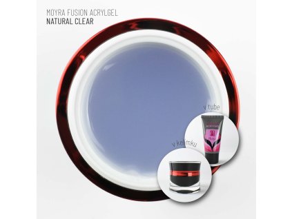 Moyra Fusion Acrylgel v tube - Natural clear 30ml