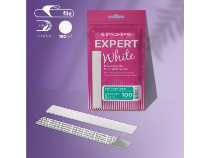 Staleks Expert jednorázové pilníky DFE-20-100 biele