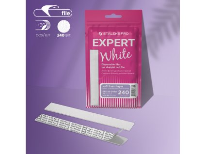 Staleks Expert jednorázové pilníky DFE-20-240 biele