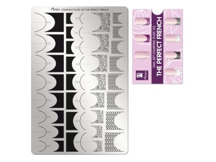 Moyra Stamping Platňa na pečiatkovanie č. 132 The Perfect French