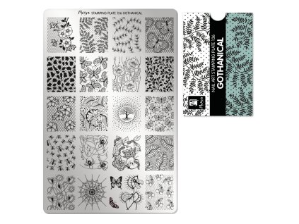 Moyra Stamping Platňa na pečiatkovanie č. 136 Gothanical