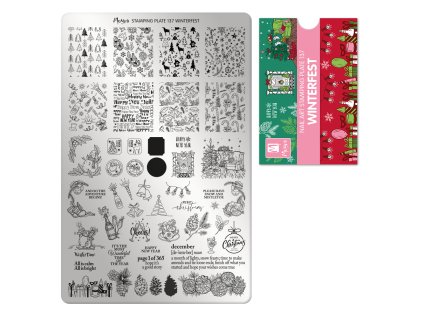 Moyra Stamping Platňa na pečiatkovanie č. 137 Winterfest