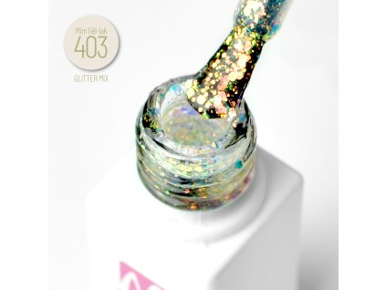 Moyra Mini Gél-lak č. 403 5,5ml Glitter mix