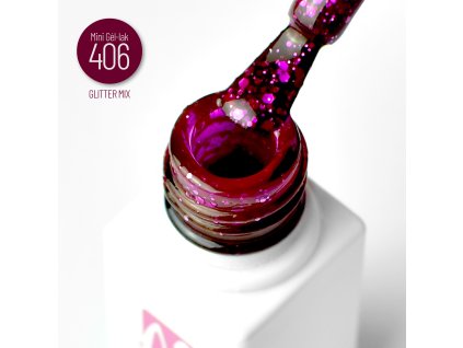 Moyra Mini Gél-lak č. 406 5,5ml Glitter mix