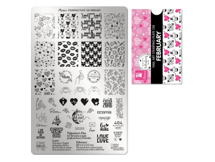 Moyra Stamping Platňa na pečiatkovanie č. 138 February