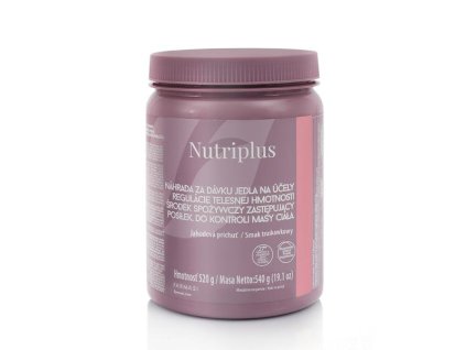 Nutriplus Kokteil - náhrada jedla s jahodovou príchuťou 520 g