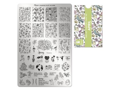 Moyra Stamping Platňa na pečiatkovanie č. 140 April