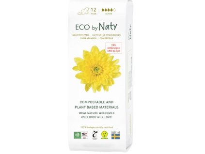 Dámské vložky ECO by Naty - super 12ks