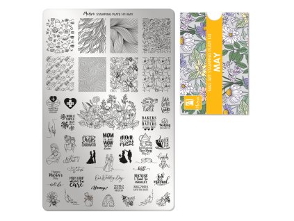 Moyra Stamping Platňa na pečiatkovanie č. 141 May