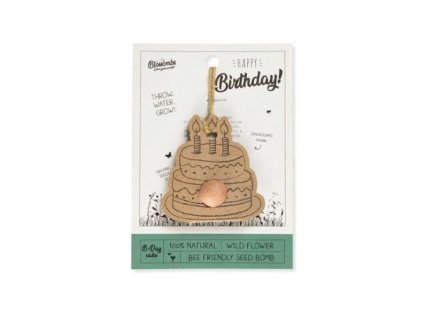 Semienkové bomby - darčeková sada "Všetko najlepšie" Torta Blossombs 1ks