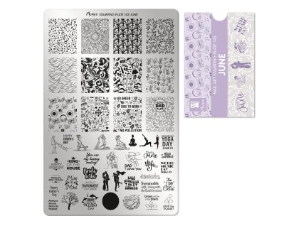 Moyra Stamping Platňa na pečiatkovanie č. 143 June