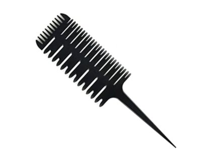 Lady Stella Chromwell Špeciálny hrebeň na melír HS06339 čierny