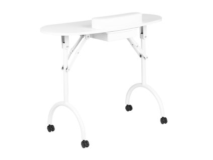 Active Manikérsky stôl skladací prenosný Biely s taškou