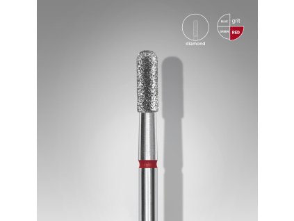 Staleks Diamantový brúsny nadstavec zaoblený - “cylinder” red - FA30R023/6.5