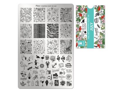 Moyra Stamping Platňa na pečiatkovanie č. 144 July