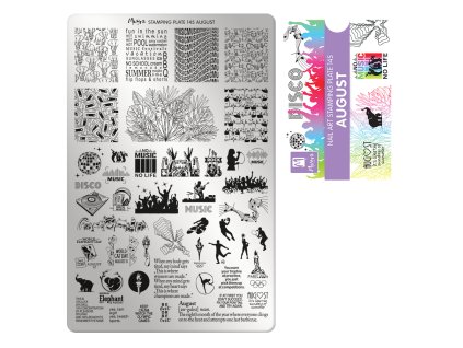 Moyra Stamping Platňa na pečiatkovanie č. 145 August