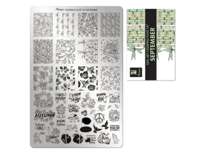 Moyra Stamping Platňa na pečiatkovanie č. 147 September