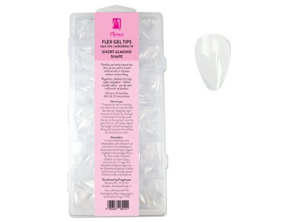 Moyra Flex Gel nail tips 600ks - Short Almond Shape