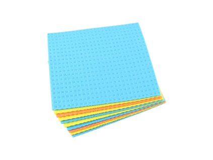 Špongiová utierka 15,5 x 18 cm mix bal.10ks