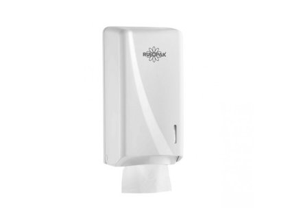 Zásobník na skladaný toaletný papier BIELY