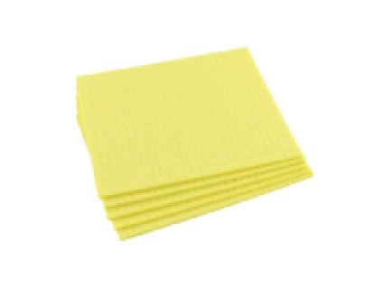 Špongiová utierka 15,5 x 18 cm žltá bal.5ks