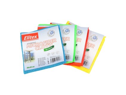 Utierka z mikrovlákna  ELITEX ULTRA mix farieb 1ks, 30 x 30 cm