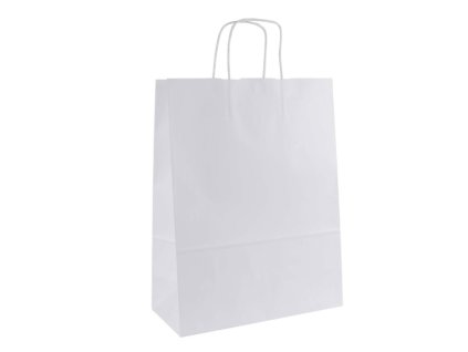 Papierová taška biela pevná 0,14 eur/1ks 250x150x290cm - 50ks
