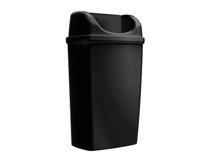 Nástenný kôš RULOPAK čierny 50L