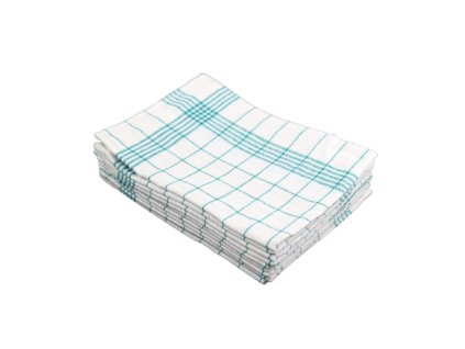 Kuchynská utierka PREMIUM bavlnená zelená 80g 50x70cm 10ks