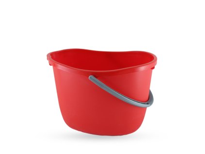 Vedro oválne, plastové - červené 15 l