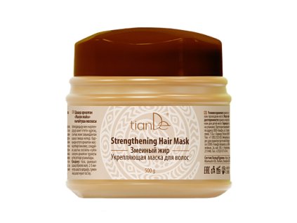 Posilňujúca maska na vlasy " Hadí tuk "