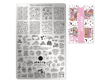 Moyra Stamping Platňa na pečiatkovanie č. 148 October