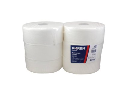 Toaletný papier KAREN JUMBO Ø 26 CM, 2 vrst., 220 M (6ks) TISSUE