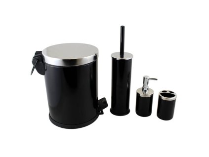 Kúpeľňová sada 4-dielna čierna